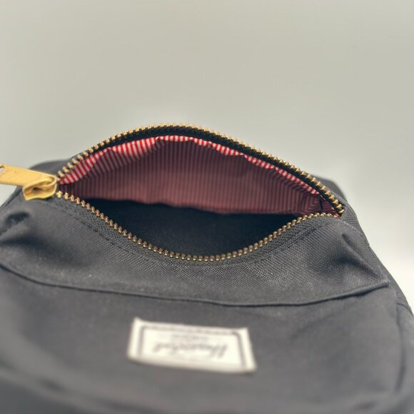 🎒 **Herschel Nova Mini Backpack - Black with Gold Zippers** - Picture 6 of 9